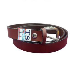 TS Classic  Real Leather Belt – Rich Burgundy Brown