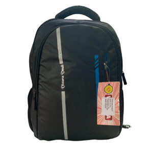 Vistara Vault Premium Executive Laptop Backpack – Sleek Black with Blue Accents