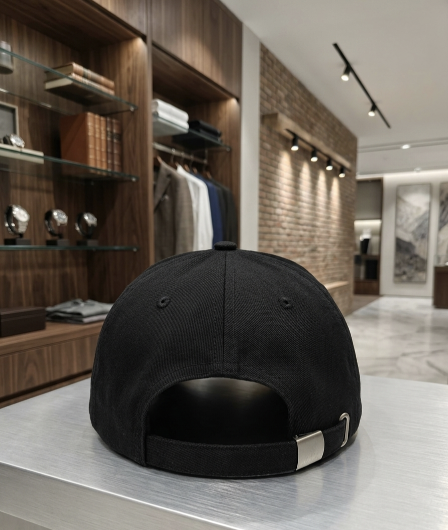 Baby soft cotton Balck cap - Image 2