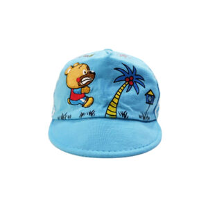 Blue Soft-Brim Baby Bear Sun Hat